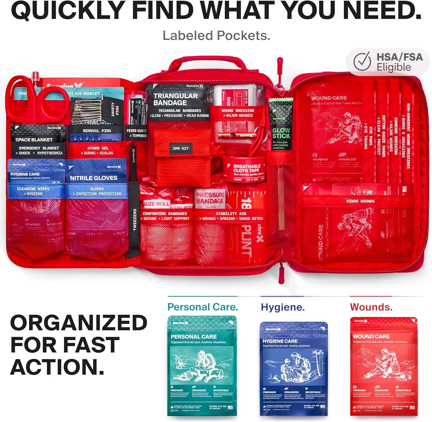 SurviveX Large First Aid Kit